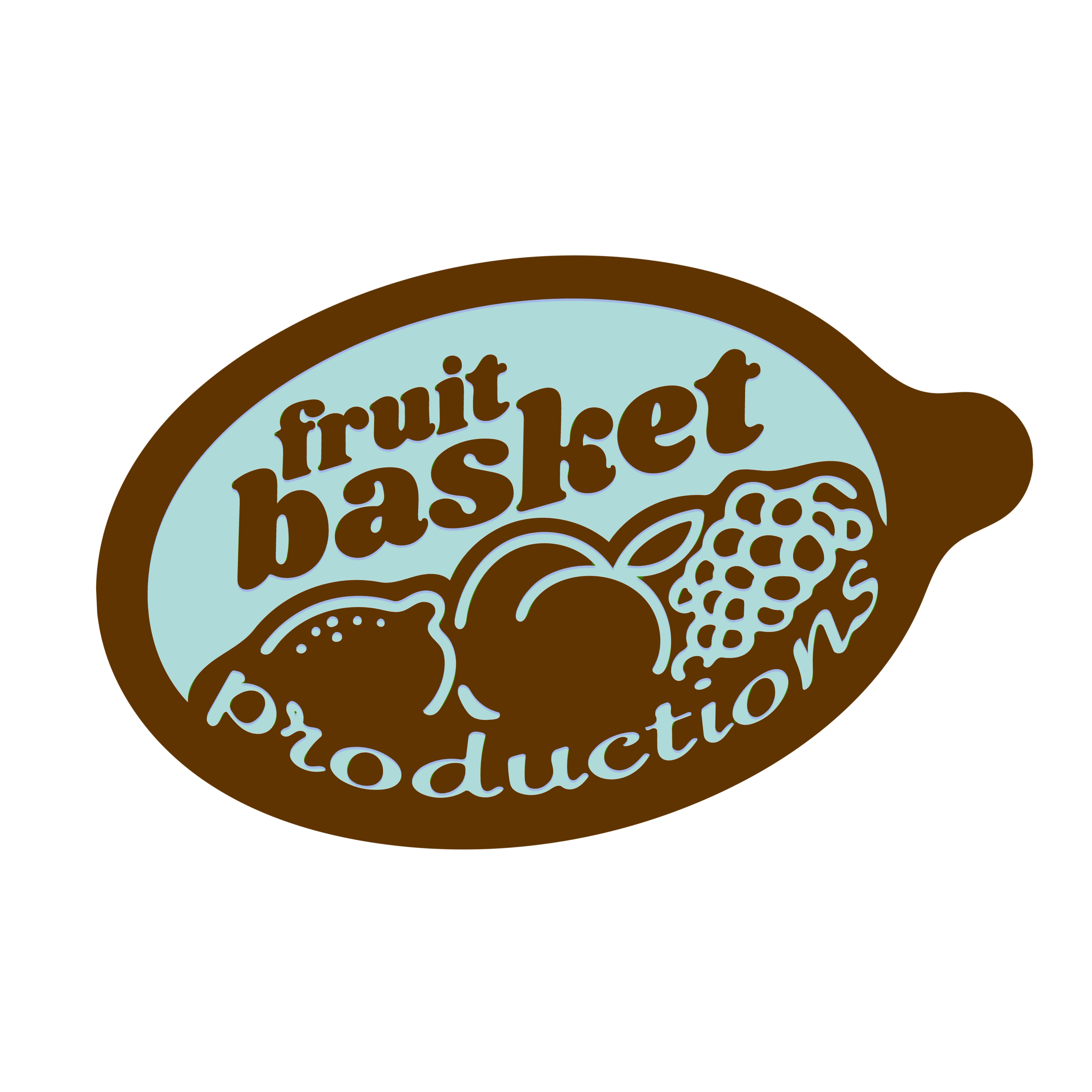 'fruit basket productions' fruit sticker - chocolate mint (1)