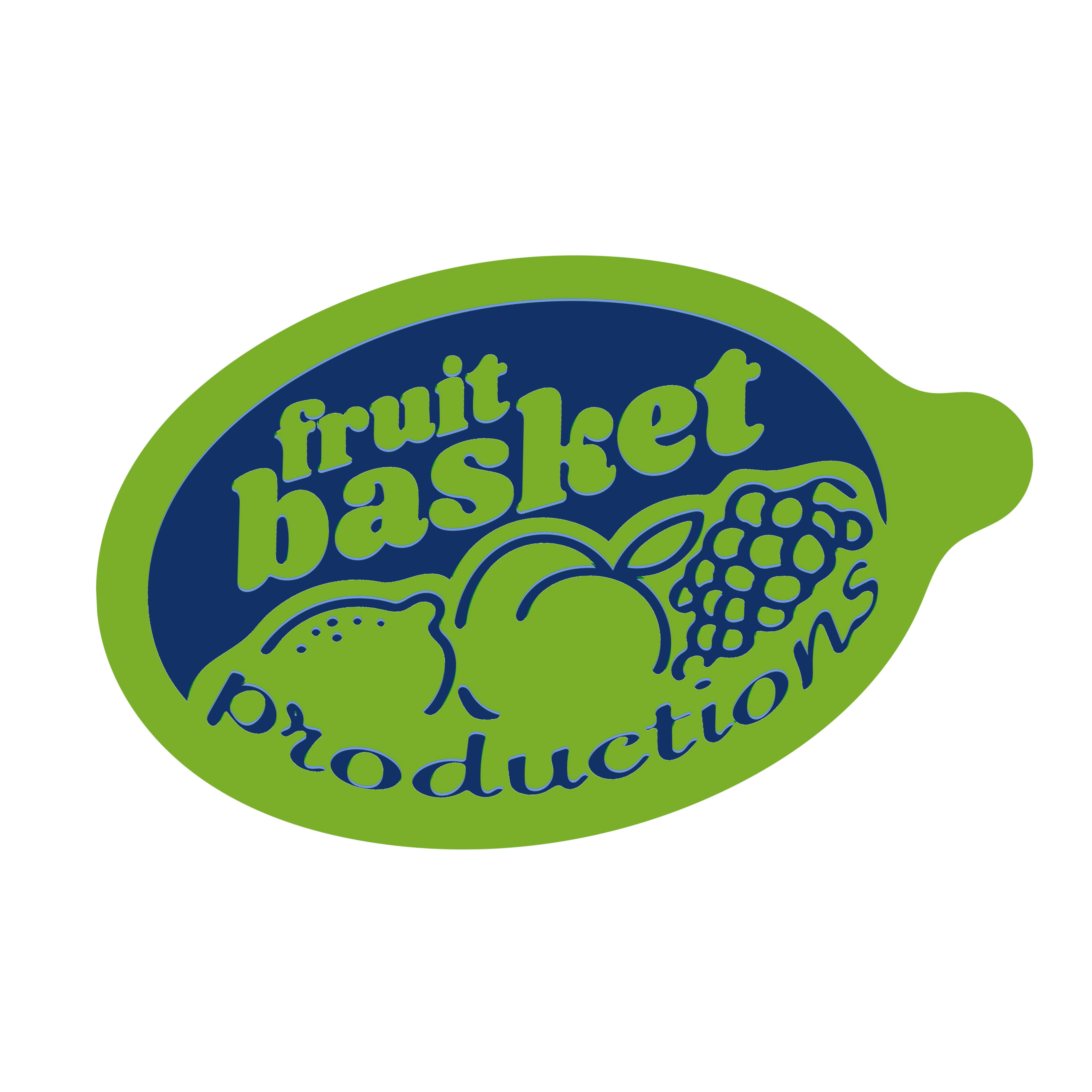 'fruit basket productions' fruit sticker - lime (1)